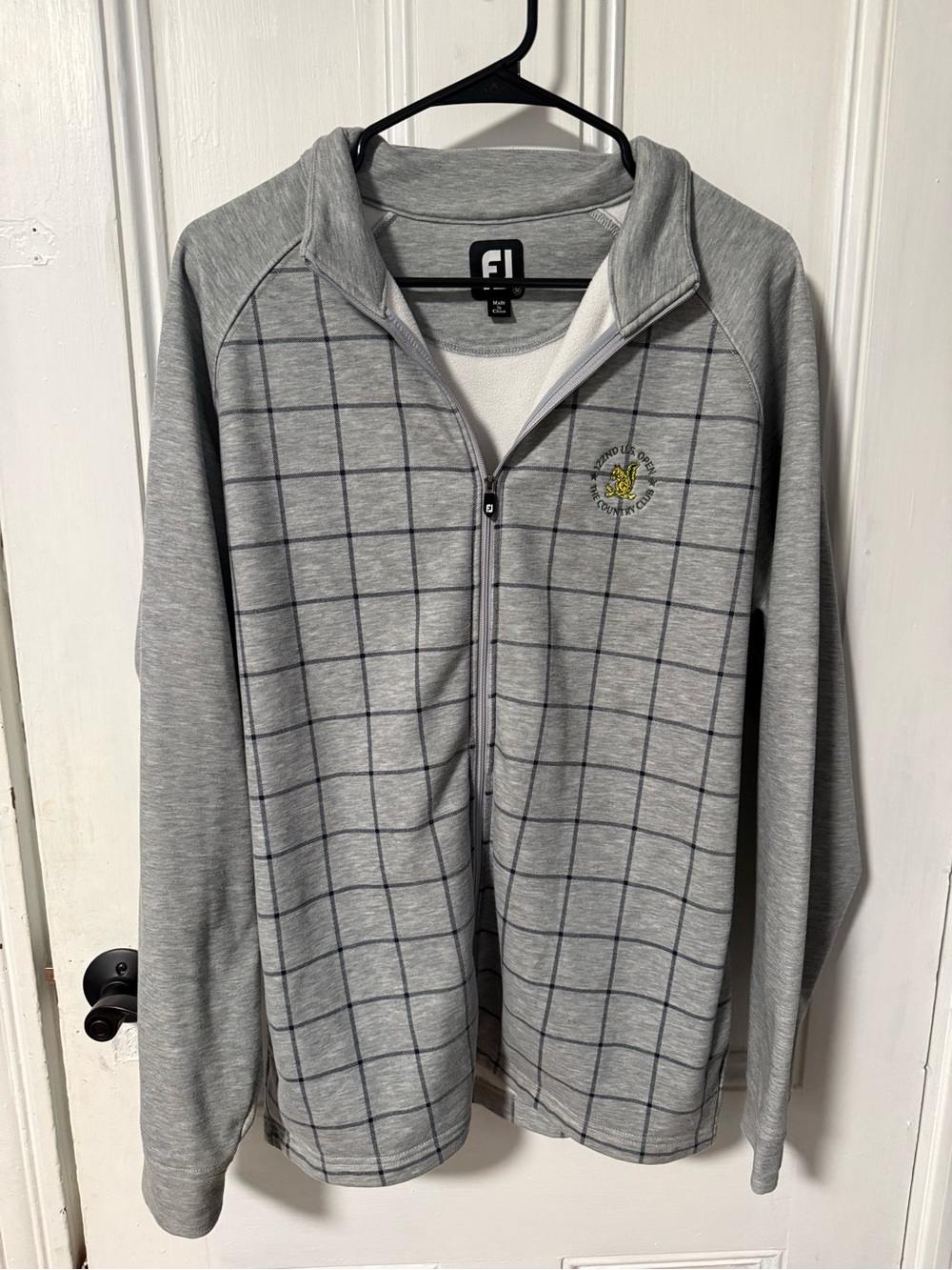 FootJoy Gray U.S. Open Full-Zip Golf Sweater